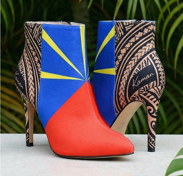 Bottes à talons Marie-Jessie — Édition Île de La Réunion